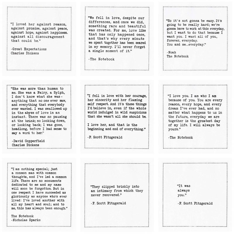 Five Star Napkins Love Quotes, White Cotton Cocktail Napkins, Beverage Napkins, Bar Napkins, Cloth Napkins, Party Napkins, Events, Holidays, Weddings, Birthdays, Disposable, 4.5" x 4.5"- (50x) - Image 3